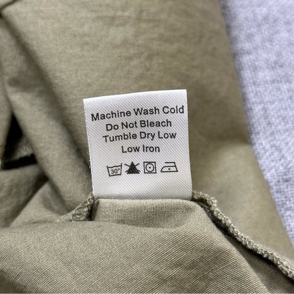 Tuckernuck Charlie Stand Collar Sage Green Shirt Dress Size M - Picture 12 of 16